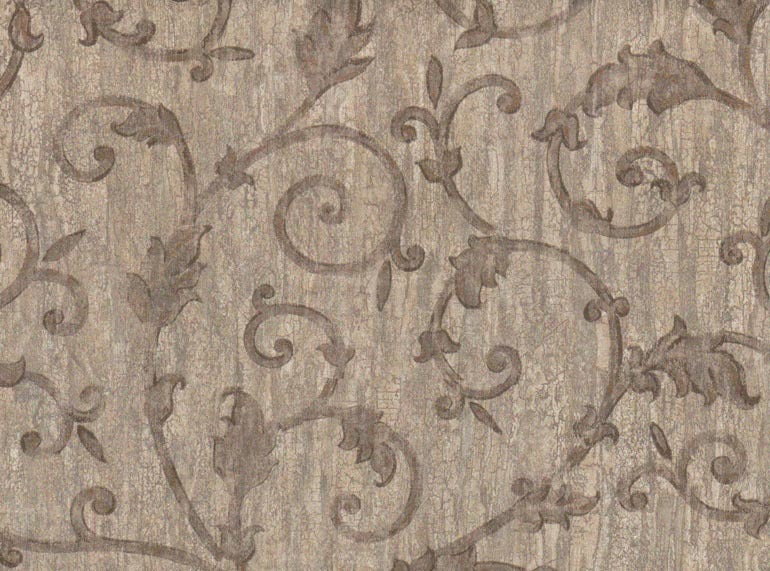 Leaf Leaves Scroll VC907 Wallpaper