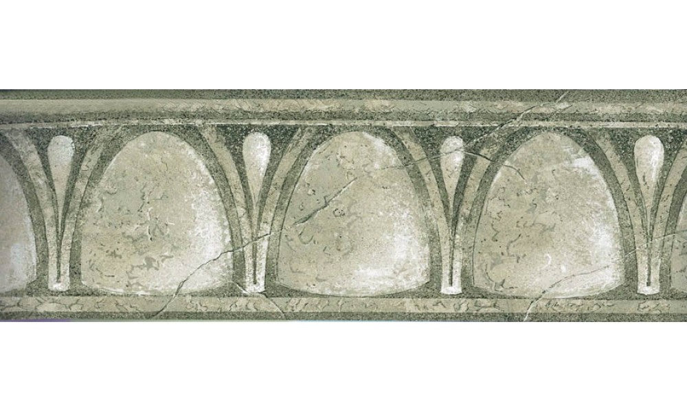 Green White Vintage NE76963B Wallpaper Border