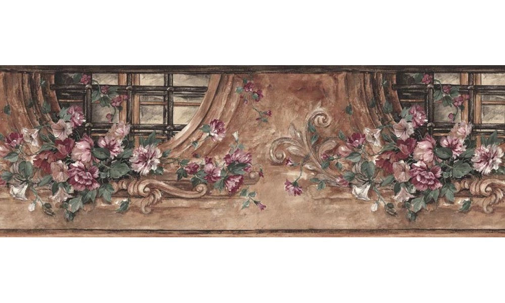 Floral b75706 Wallpaper Border