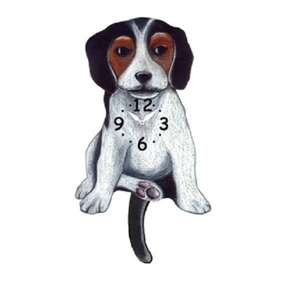 Beagle Dog Wagging Pendulum Clock