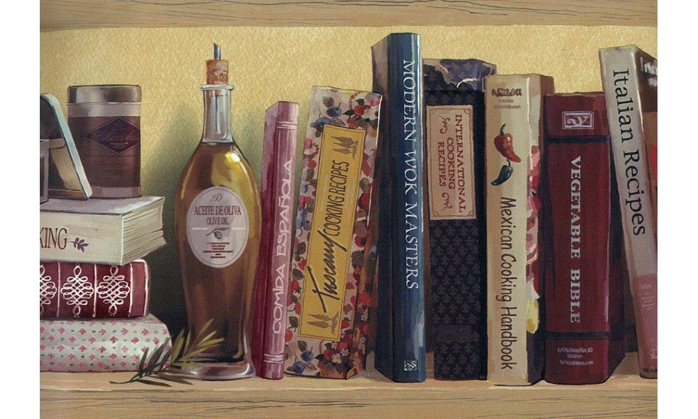 Library Books Wallpaper Borders