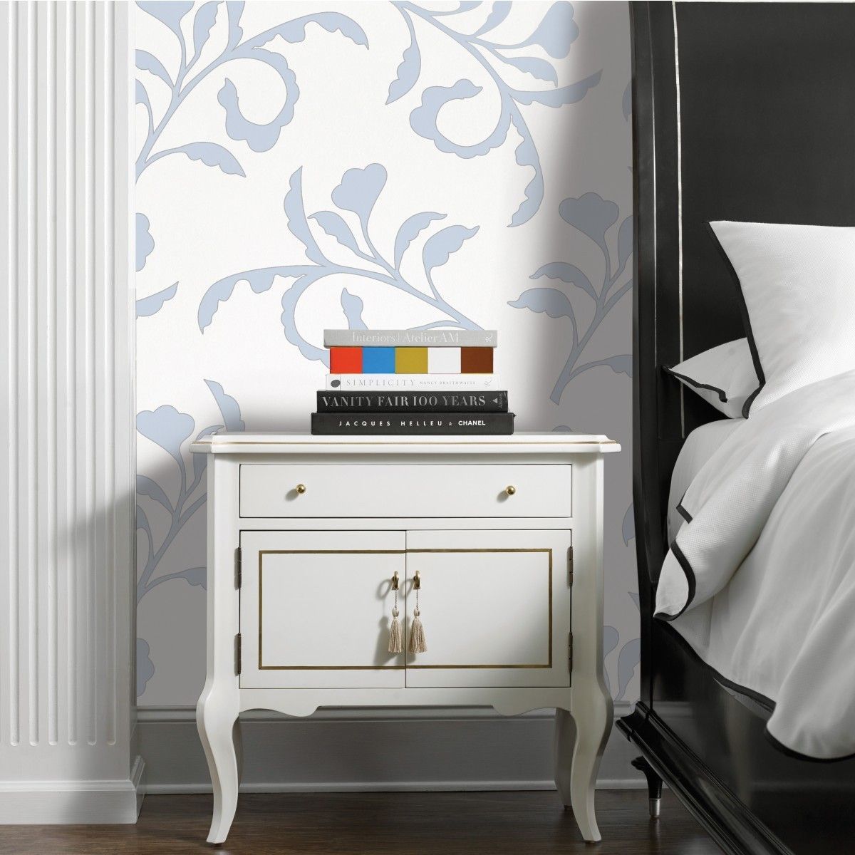 Big Branch Light Blue Ivory CR444 Self-Adhesive Wallpaper