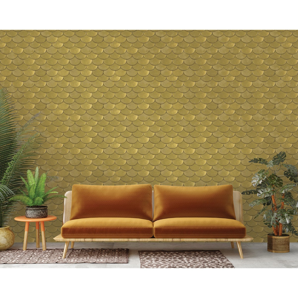 Brass Belly Old World Brass Metallic Self-Adhesive BR410 Wallpaper