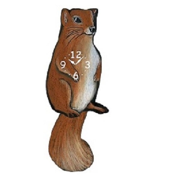 Brown Squirrel Pendulum Wall Clock
