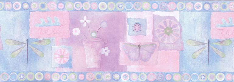 Butterfly Dragonfly SP12026B Wallpaper Border