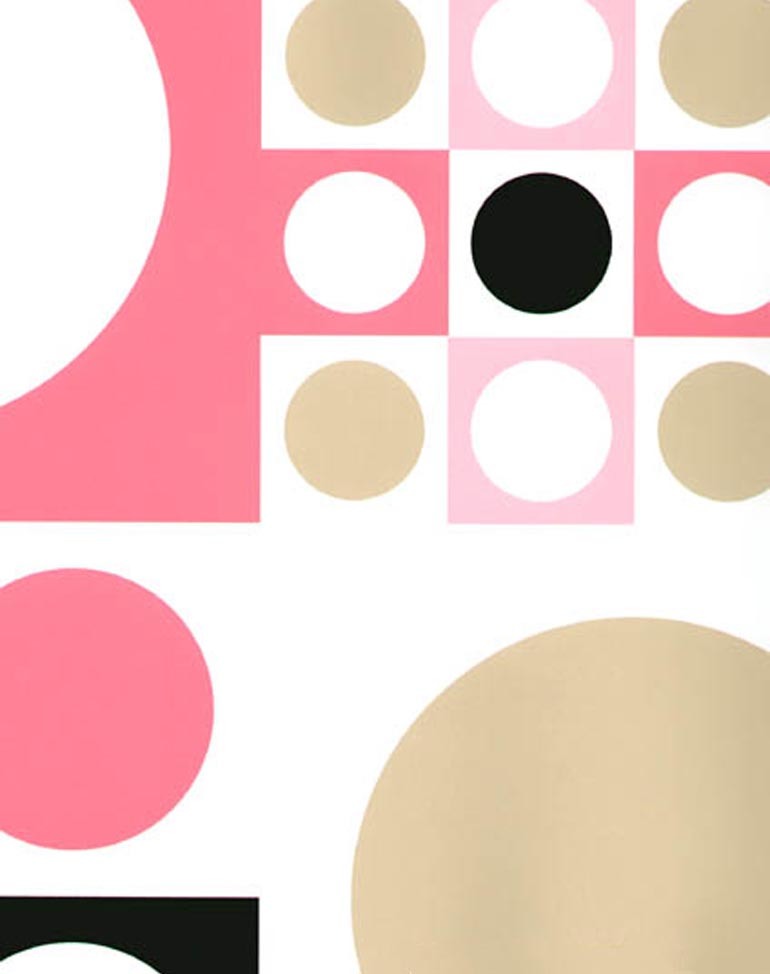 Novelty Squares Circle Pink TL29107 Wallpaper