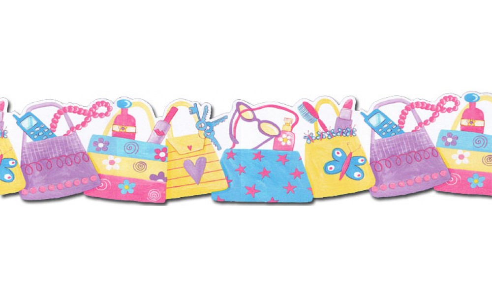 Hand Bags JFM2835DB Wallpaper Border