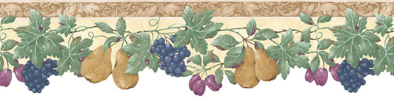 Vine Grape OH74239DC Wallpaper Border