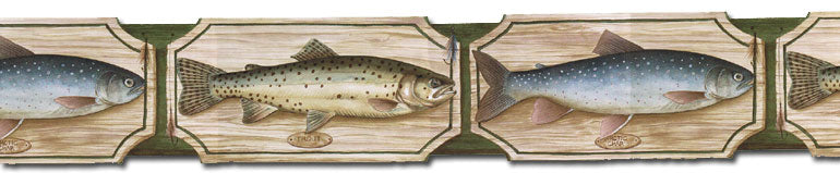 Fishing  B25007 Wallpaper Border