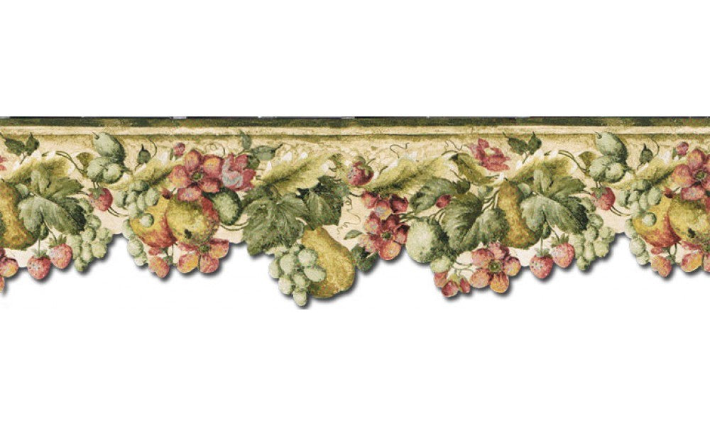 Fruits and Flowers KA75858DC Wallpaper Border