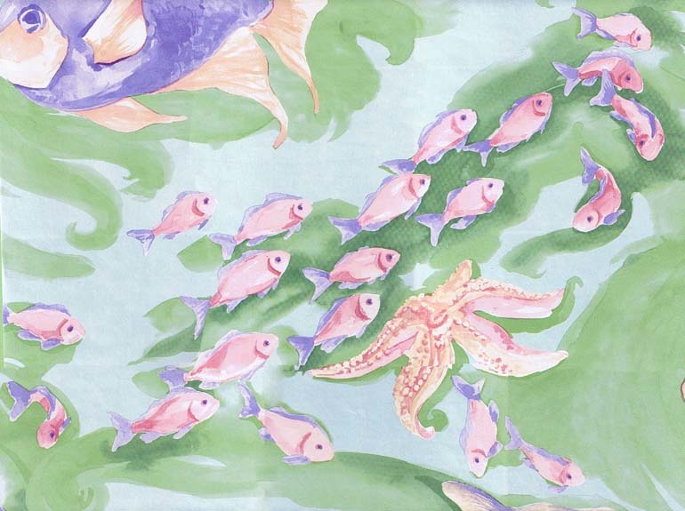 Under The Sea Bath Room IG30261 Wallpaper