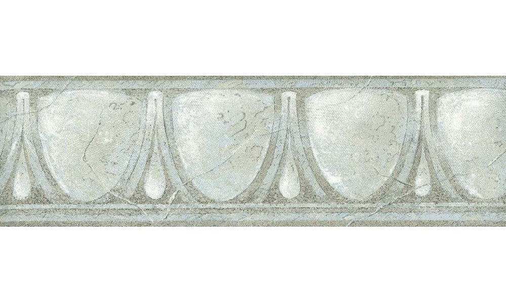 Grey White Glass Vintage NB76937B Wallpaper Border