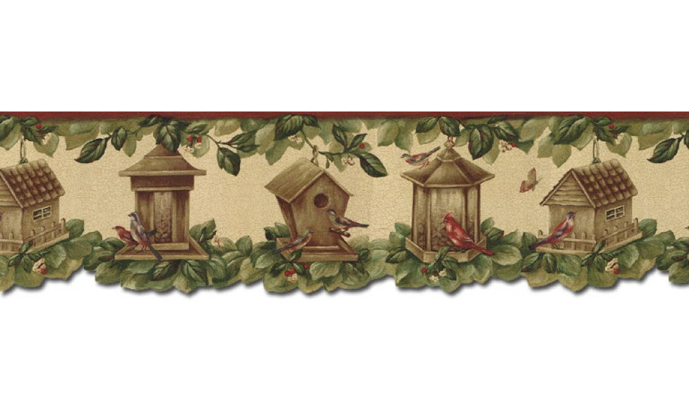 Birds House B30040 Wallpaper Border