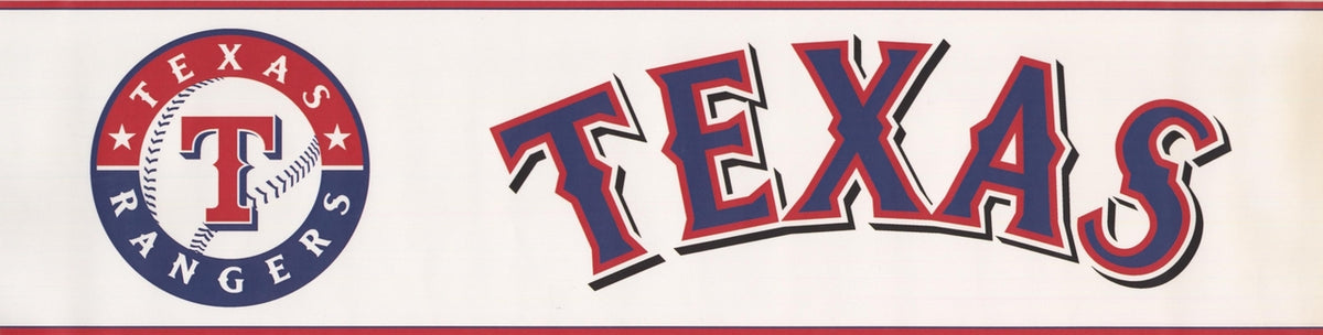 Texas Rangers MLB Baseball Team ZB3373BD Wallpaper Border