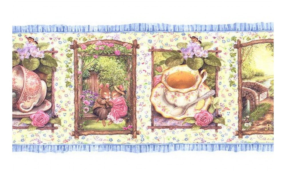Holly Pond Roses HH30173 Wallpaper Border