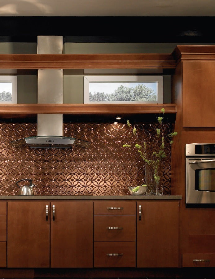 Backsplash Tile Celestial Antique Bronze