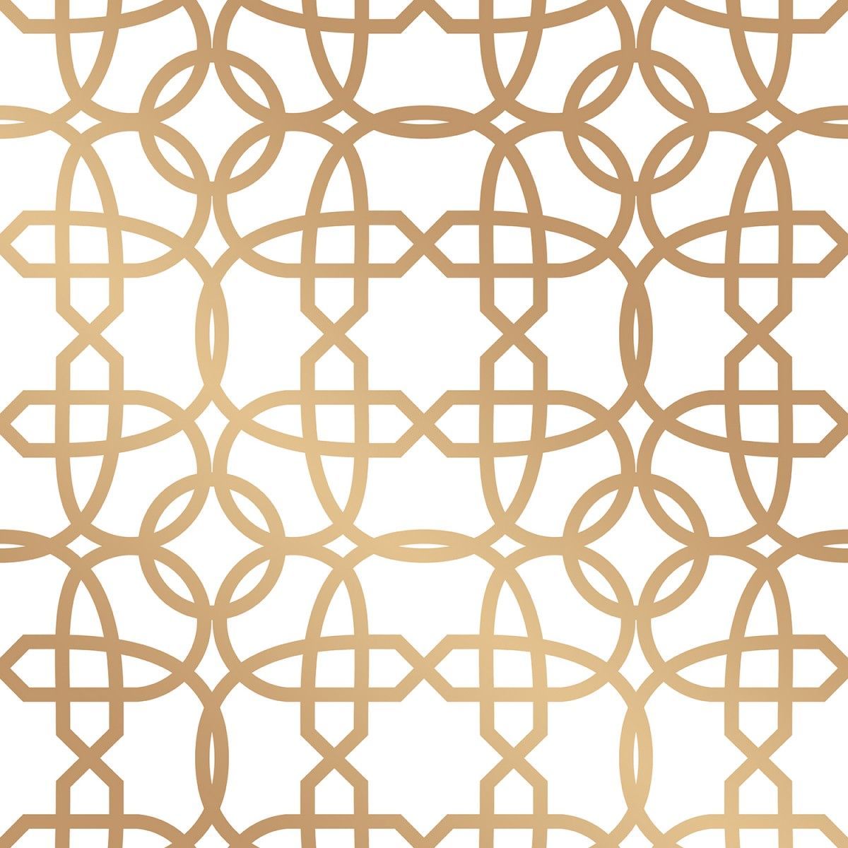 Chainlinx Gold CR445 Self-Adhesive Wallpaper