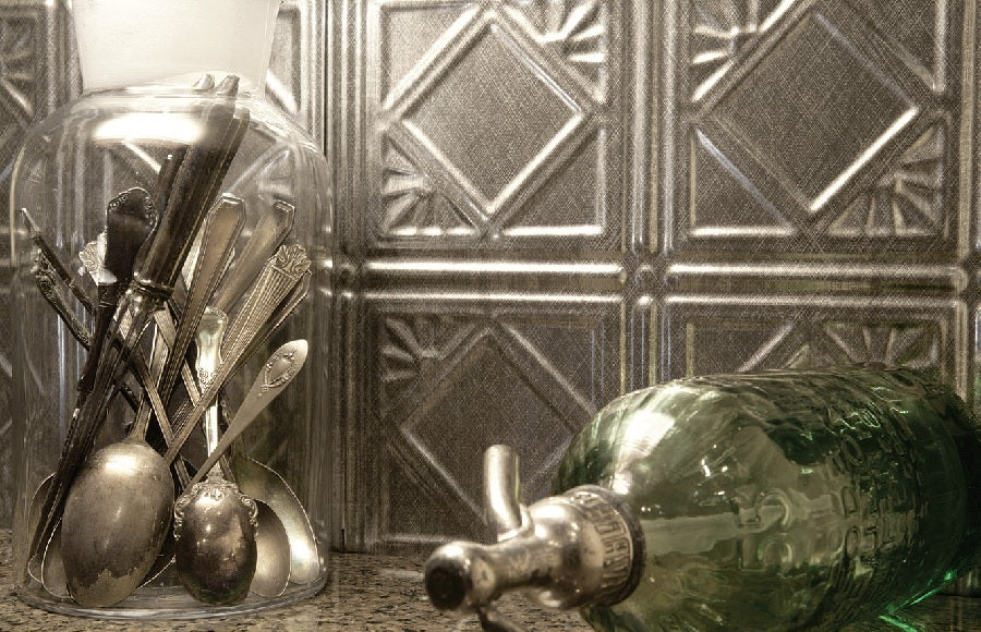 Backsplash Tile Charleston Argent Silver