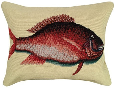 Porgy Fish Decorative Pillow