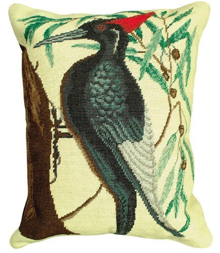 Woodpecker Large Decorative Pillow