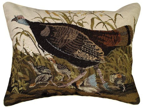 Wild Turkey Hen Decorative Pillow
