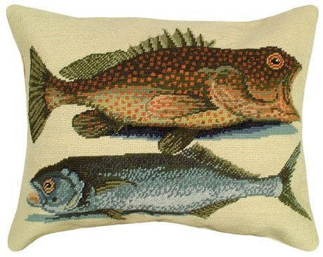 Two Fish Decorative Pillow