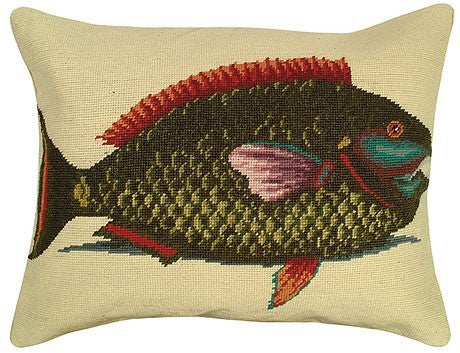 Parrot Fish Decorative Pillow