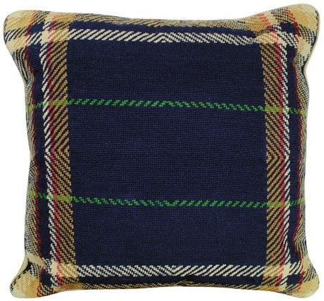 Van Campen - Blue Plaid Decorative Pillow