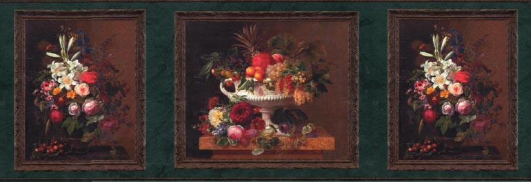 Vase Roses GB3243B Wallpaper Border