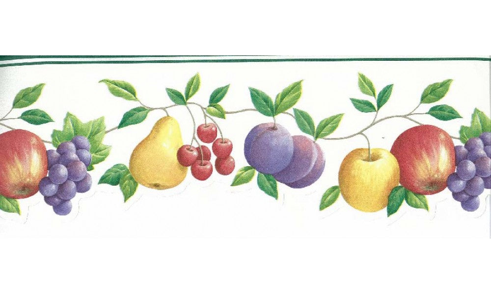 Apple Peach Grapes Berries GH74100 Wallpaper Border