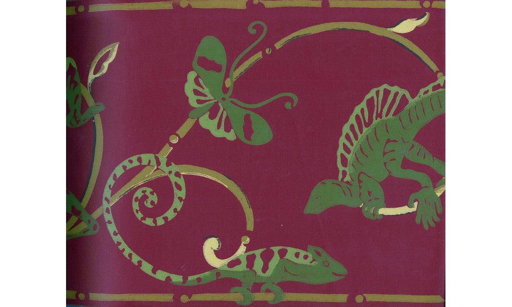 Dino Butterfly Shaded Design BN1956 Wallpaper Border