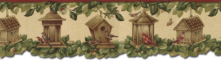 Birdhouses  SF30040DC Wallpaper Border