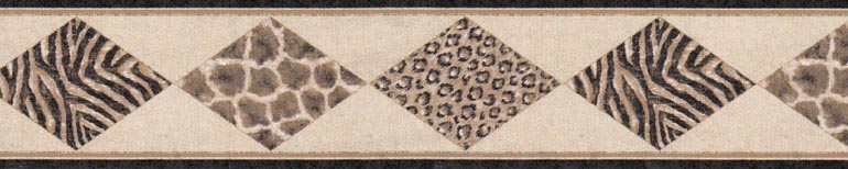 Diamond Tiger Print RST21516 Wallpaper Border
