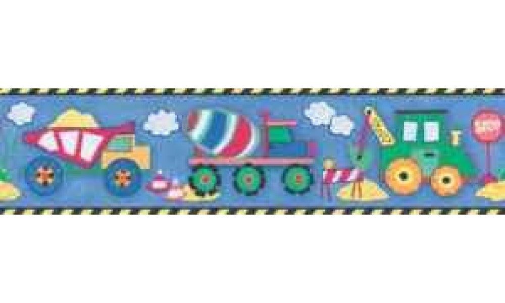 Black Yellow Toy Construction Trucks 5814635 Wallpaper Border