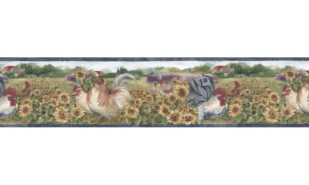Roosters BG76316 Wallpaper Border