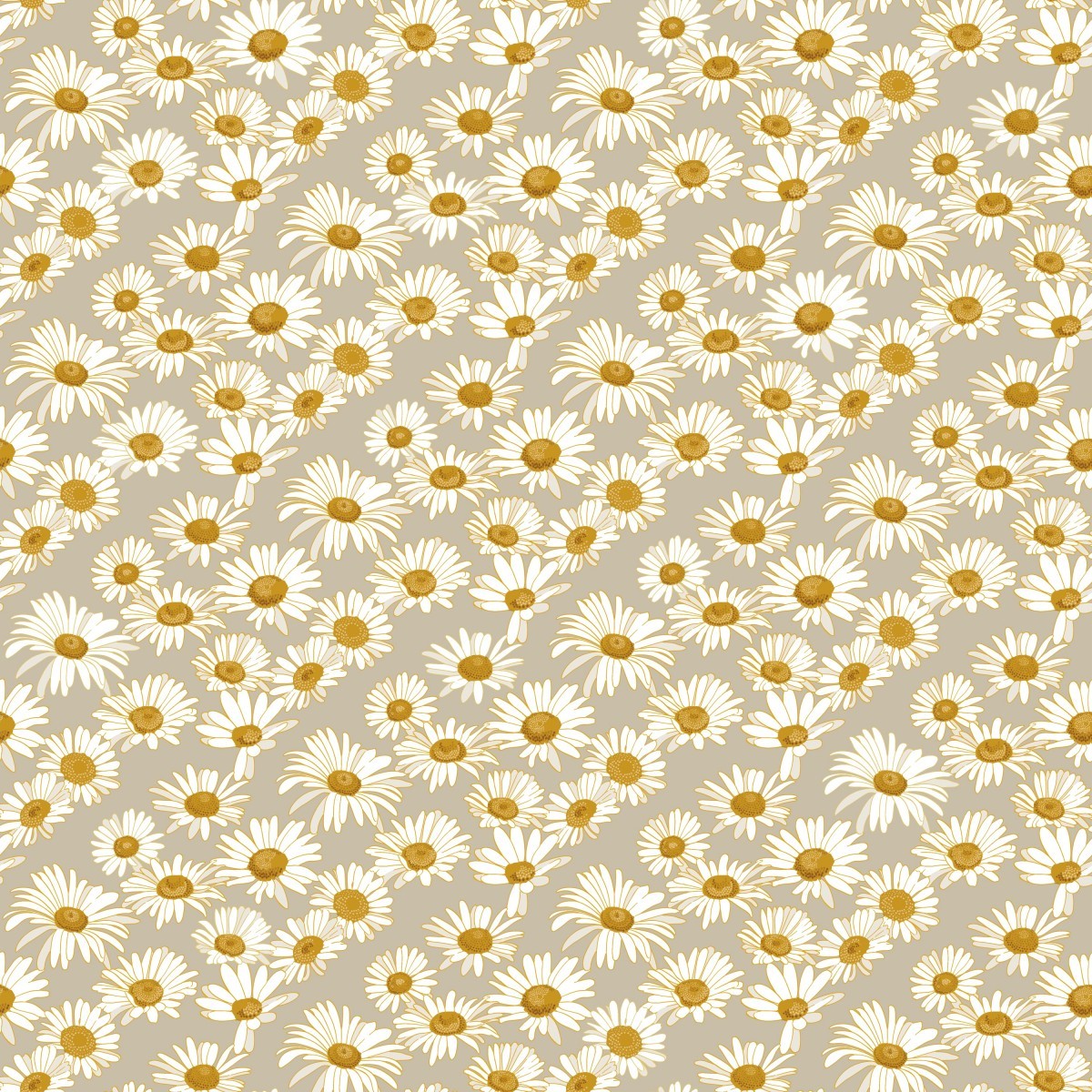 Daisies Greige DA477S Self-Adhesive Wallpaper