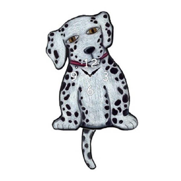 Dalmatian Dog Wagging Pendulum Clock