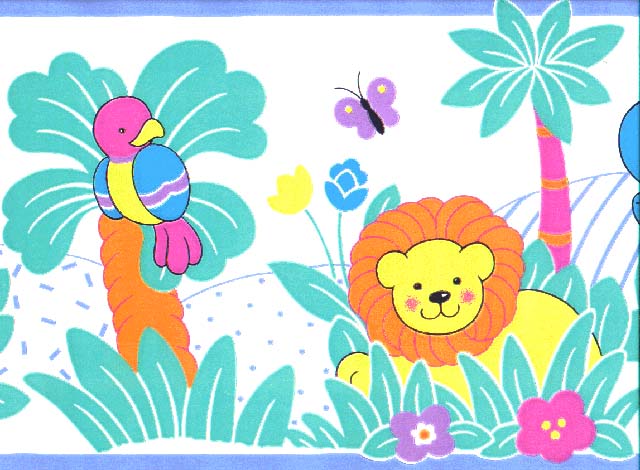Lion Butterfly B3151000 Wallpaper Border