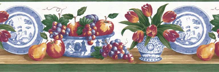 Tulip Apple MM74656B Wallpaper Border