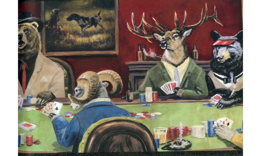 Goat Deer Casino LL50163 Wallpaper Border