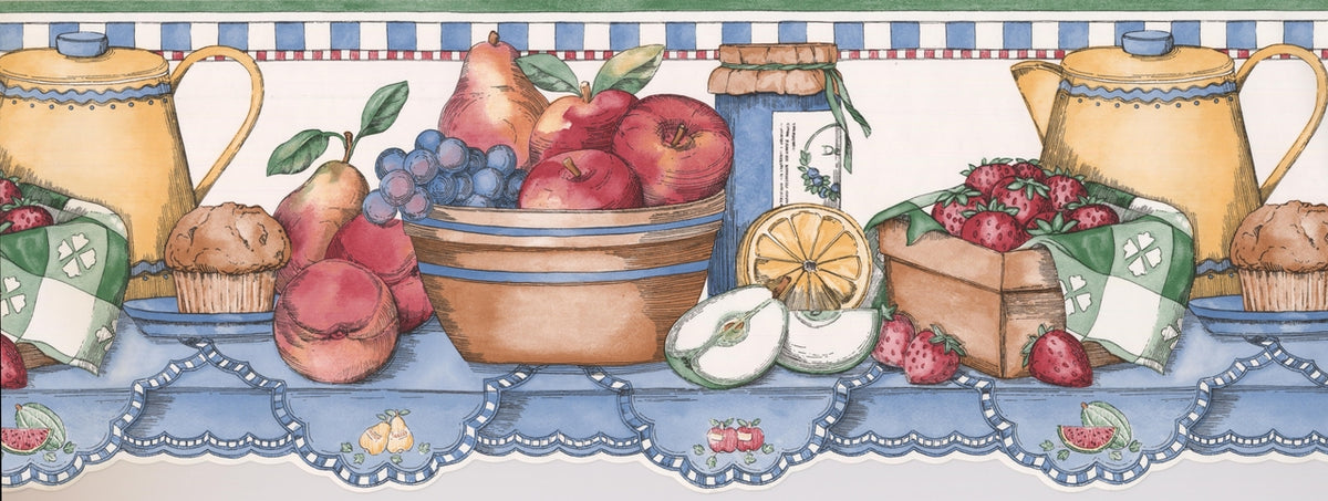 Fruit Muffin Berries Kettle SC3013B Wallpaper Border