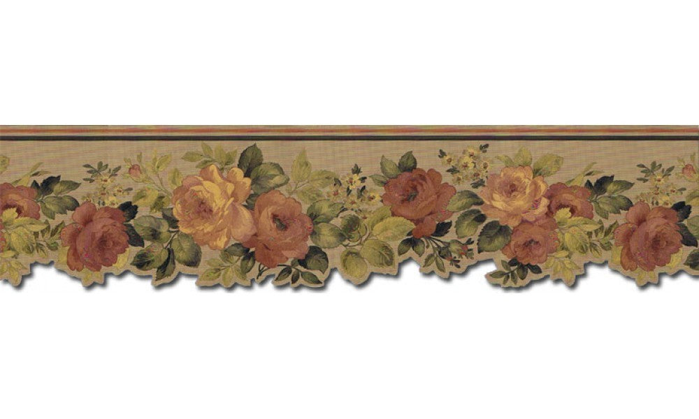 Victorian Rose Wallpaper Border