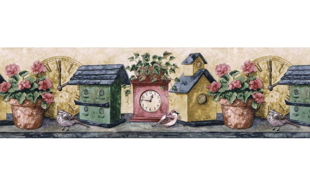 Birds House PT24007B Wallpaper Border