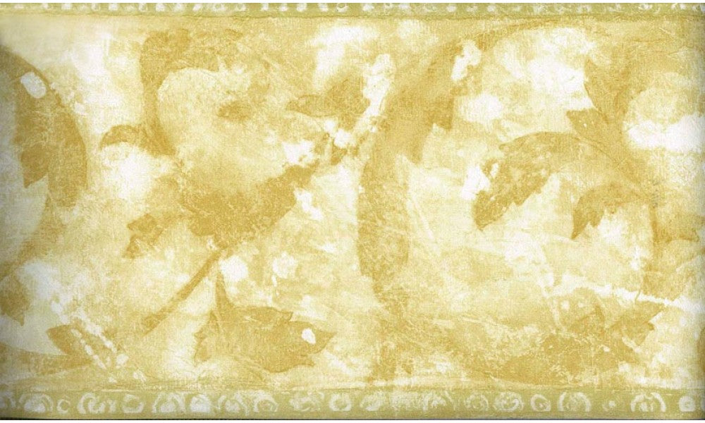 Yellow Floral Shaded NE76967B Wallpaper Border