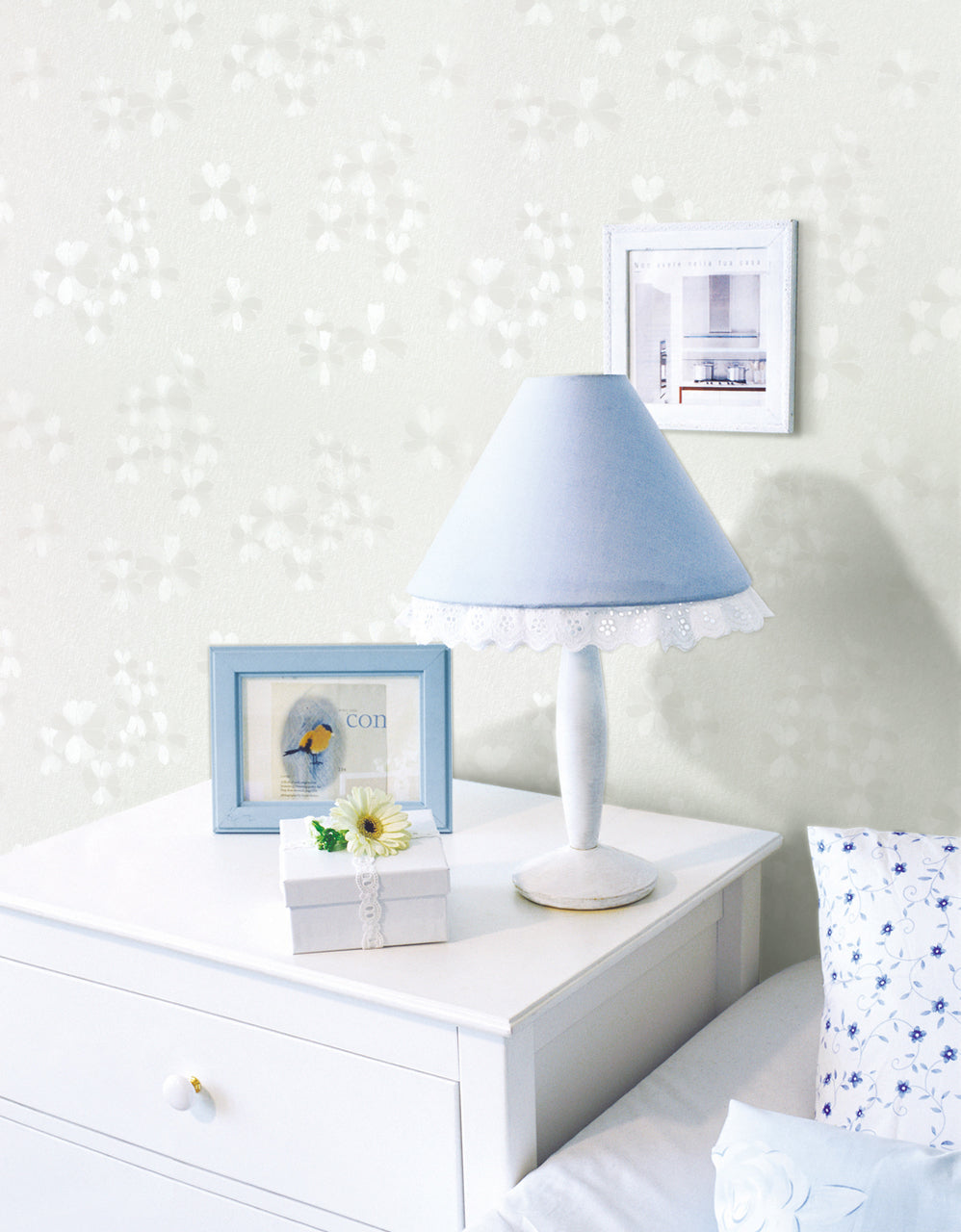 Embossed FLoral Contact Paper Shelf Liner