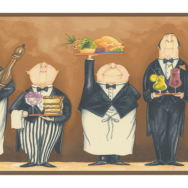 Brown Chefs FK78454 Wallpaper Border