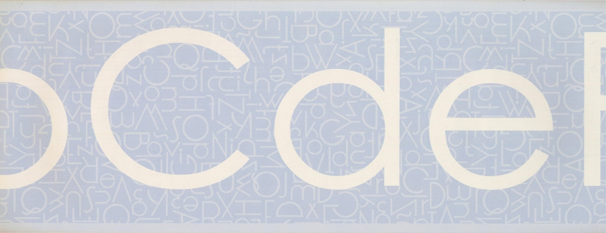 Classic Alphabet Teal KP1700MB Wallpaper Border