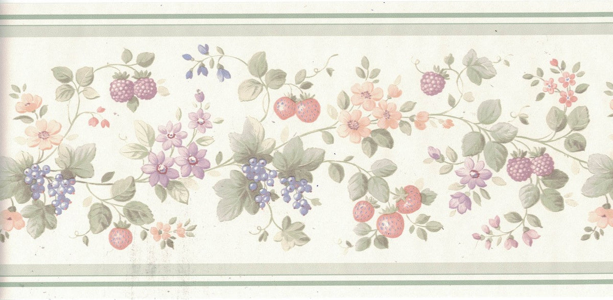 Flower Fruits B0538 Wallpaper Border