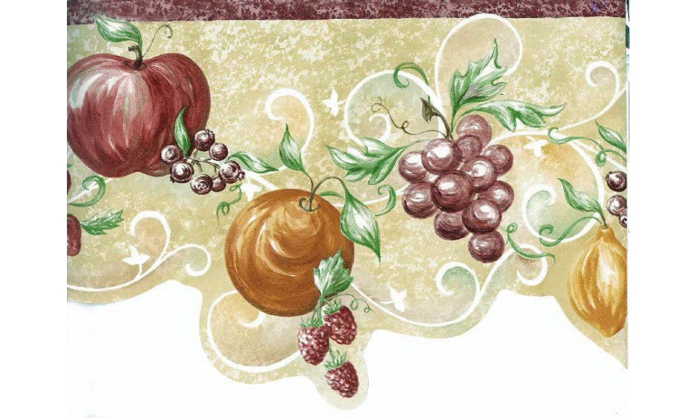 Orange Apple Grape MYB70182 Wallpaper Border