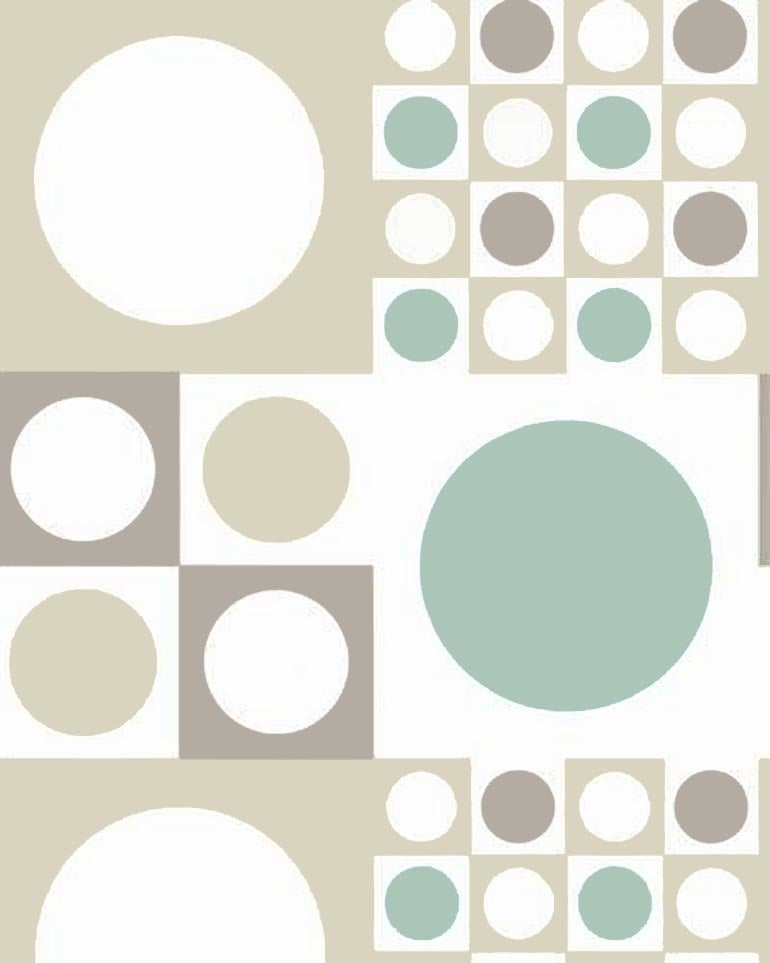 Novelty Squares Circle Blue TL29108 Wallpaper